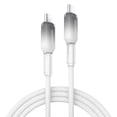thumbnail image 1 of Powertek Frosty USB-C to USB-C Fast Charging Cable, 6 ft, White, 1 of 7