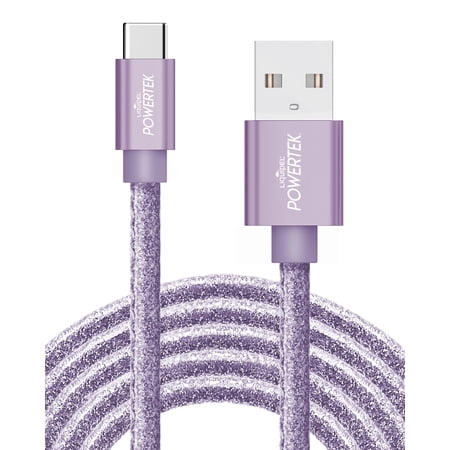 Powertek Galaxy Note/Tab/MacBook/iPad Pro/Google Pixel/PlayStation 5/Xbox USB C Charger Cable