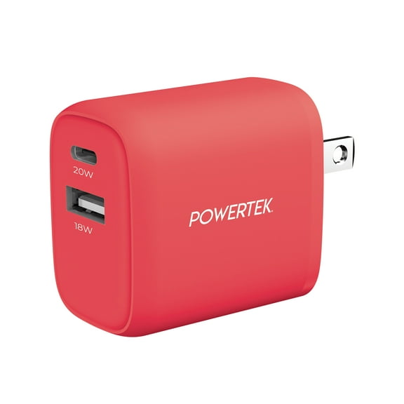 Powertek Liquipel USB A/ USB C Dual Port Charger