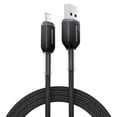 thumbnail image 1 of Powertek Frosty MFi Certified USB-A to Lightning Braided Charging Cable, 6 ft, Black, 1 of 7