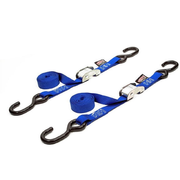 Powertye 1" Standard Cam Buckle Tie Downs Blue (22263)