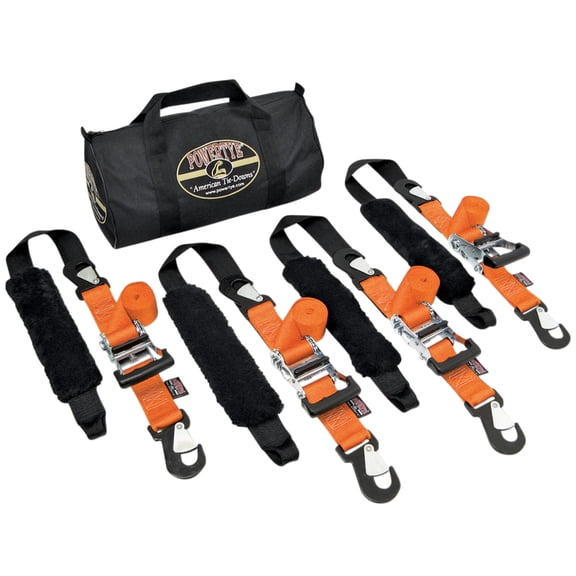Powertye 2" Big Daddy Trailer Orange Tie Down Strap Kit (TRAILERKIT-109)