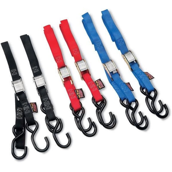 Powertye 22262 1in. Standard Tie-Downs - Black