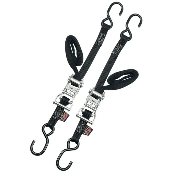Powertye  32272; Ratchet Tie-Downs 1-inch X 6' 2-Pack