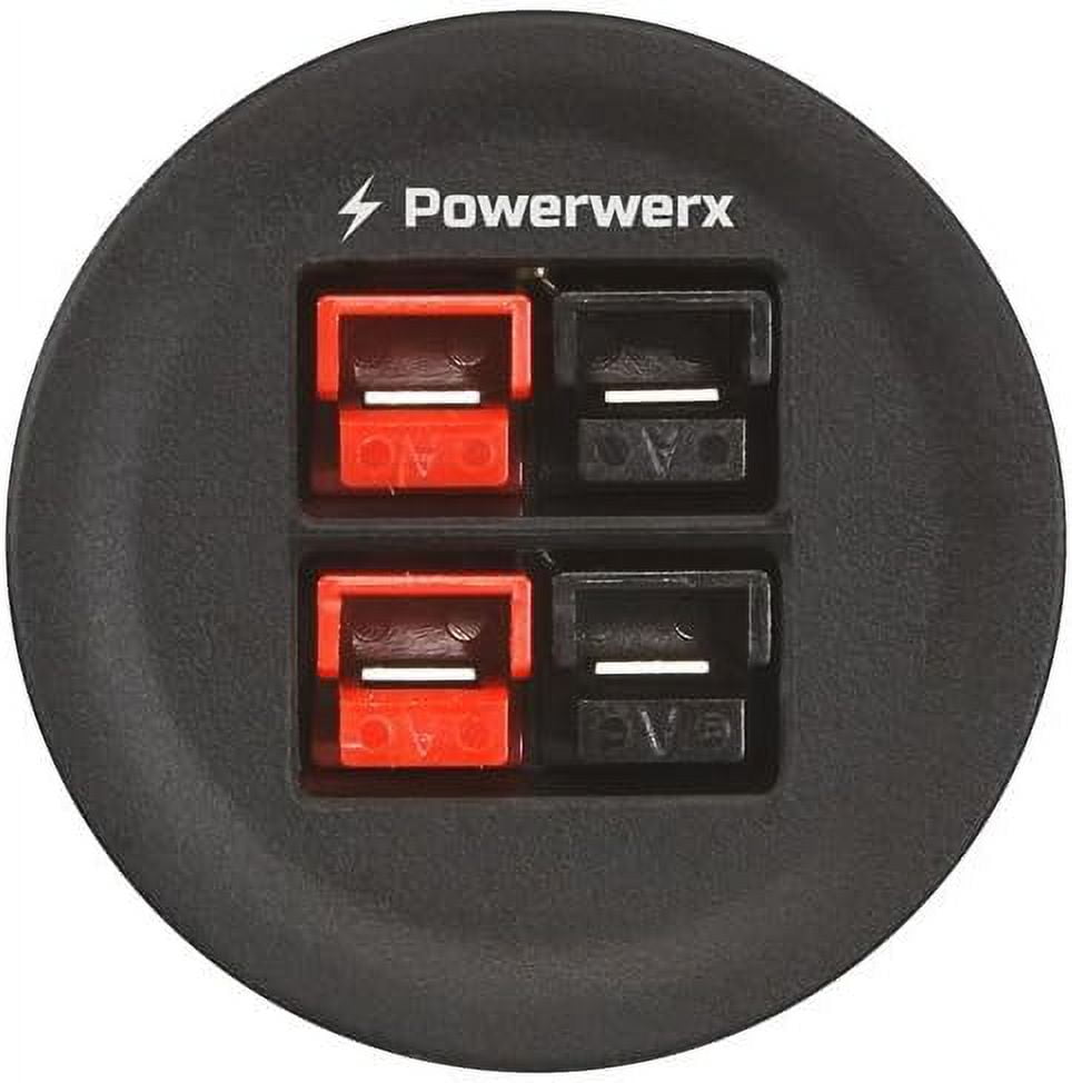 Powerwerx Panel Mount Housing for Two Anderson Powerpole Connectors