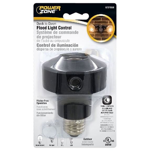 Powerzone 8731556 Photocell Adapter with Par38 Chicago Pneumatic Floodlight Pin Base