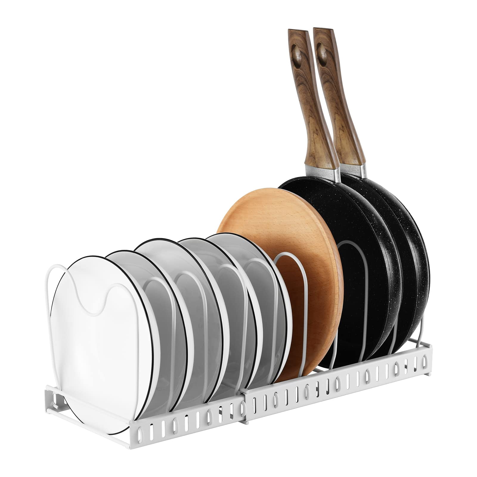 Powiller Expandable Pot and Pan Organizer for Pot Pan Rack for