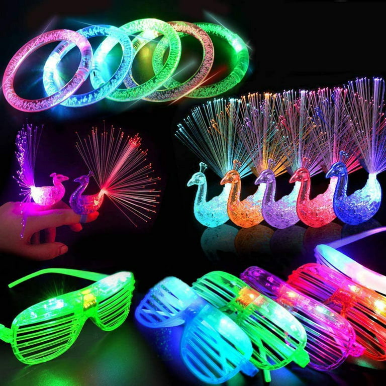 Buy Bulk LED Light Up Multi-Color Flashing Braded Bracelets