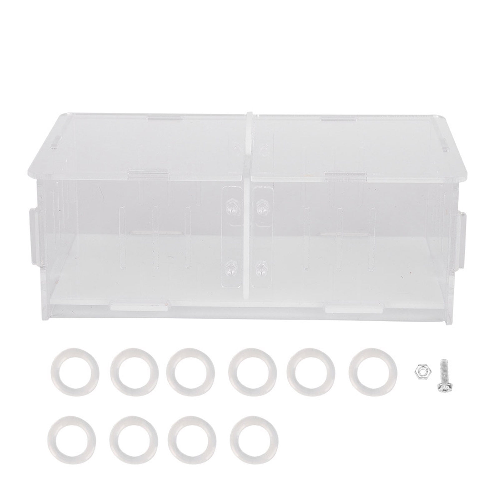 Powkky Acrylic Reptile Breeding Box Insect Landscaping Feeding Box for