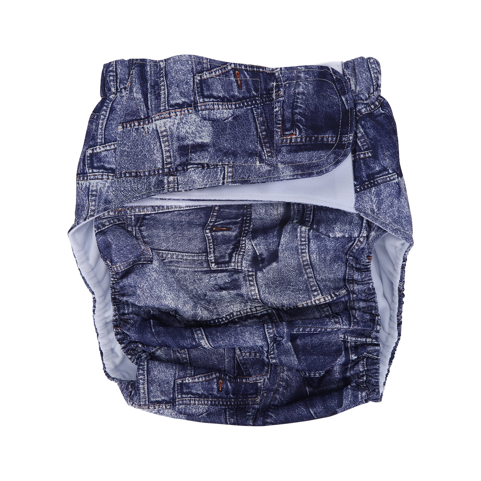 Powkky Reusable Adult Cloth Diaper Waterproof Elderly Incontinence