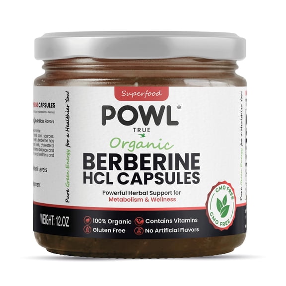 Powl Berberine HCL Capsules Powerful Herbal Support for Metabolism & Wellness