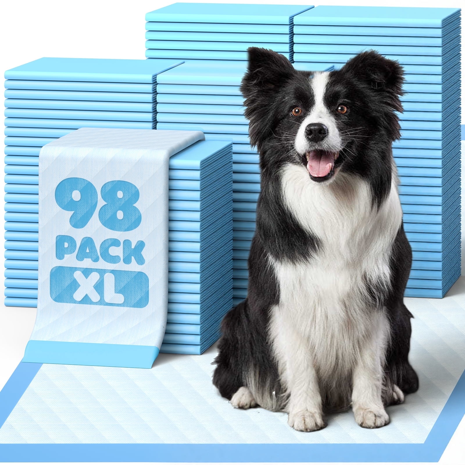 Walmart Black Friday Deals 2025 Powools Puppy Pads, Extra Large, 6-Layer Leak-Proof and Super Absorbent, 98 Count, 34” x 28”