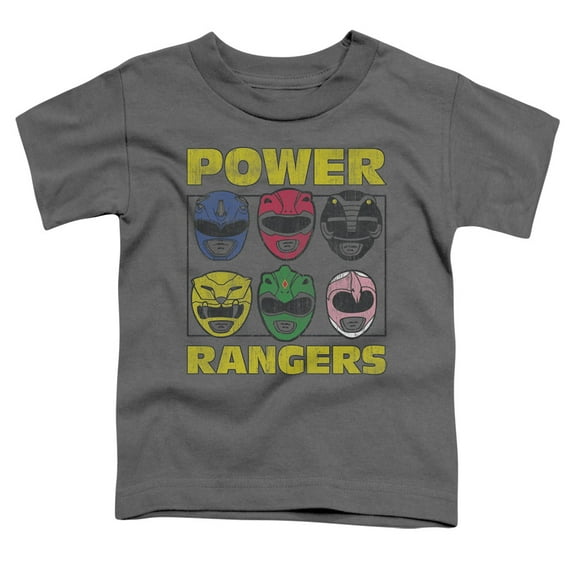 Powr Rangers - Ranger Heads - Toddler Short Sleeve Shirt - 3T