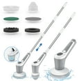 Powtree Electric Spin Scrubber Cordless Electric Cleaning Brush with 6 ...