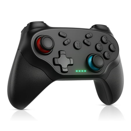 Powtree Wireless Switch Pro Controller for Nintendo Switch /Lite / OLED/ PC/ IOS/ Android (Black)