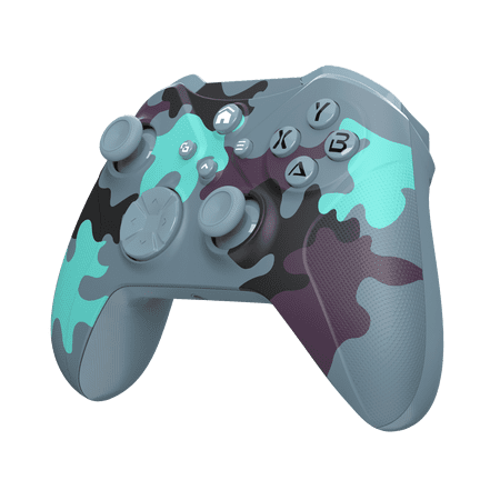 Powtree Xbox One Controller 33Ft WIFI Wireless Controller for Xbox One X-S /Xbox Series X-S/PC/, with Dual Vibration and 6-Axis Motion Sensor (Camouflage Blue)