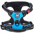 thumbnail image 1 of PoyPet Dog Harness No Pull,Adjustable Soft Padded Pet Vest with Easy Control Handle,No Choke Reflective Front Dog Harness for Small Medium Large Dogs,Blue L, 1 of 9