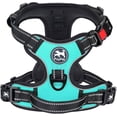 thumbnail image 1 of PoyPet Dog Harness No Pull,Adjustable Soft Padded Pet Vest with Easy Control Handle,No Choke Reflective Front Dog Harness for Small Medium Large Dogs,Mint Blue S, 1 of 9