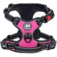 thumbnail image 1 of PoyPet No Pull Dog Harness,No Choke Reflective Dog Vest,Adjustable Soft Padded Pet Vest with Easy Control Handle for Small to Large Dogs,Pink L, 1 of 10