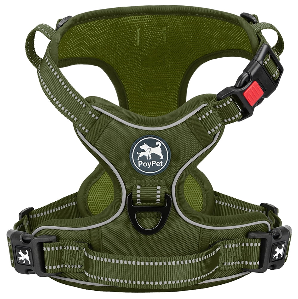 PoyPet Reflective Dog Harness No Pull Dog Vest Harness With Handle,No