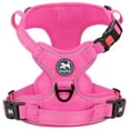 thumbnail image 1 of PoyPet Reflective Dog Harness No Pull Dog Vest Harness With Handle,No Choke Adjustable Soft Padded Pet Vest for Small to Large Dogs,Pink XL, 1 of 9