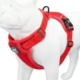 thumbnail image 1 of PoyPet Reflective Dog Harness,Soft Breathable Mesh Pet Harness Choke-Free Double Padded Vest with Adjustable Neck and Chest,Red M, 1 of 8