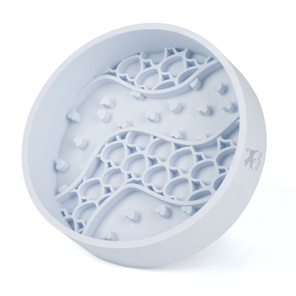 PoyPet Slow Feeder Dog Bowls,Silicone Puzzle Bowl for Slow Eating ...