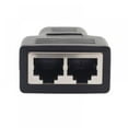 thumbnail image 1 of Poyiccot Ethernet Splitter 1 to 2 Adapter, RJ45 Splitter Network Adapter 1 Female to 2 Port Female CAT 5/CAT 6 LAN Splitter Ethernet Socket Connector 8P8C Extender with PCB Board Inside - 1 Pack, 1 of 6