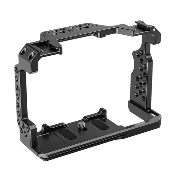 Poyinco Aluminum Camera Cage Video Rig Frame with Cold Shoe and 1/4-20 Threads