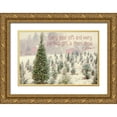 thumbnail image 1 of Poynter, Kelly 14x11 Gold Ornate Wood Framed with Double Matting Museum Art Print Titled - Holiday Messages I, 1 of 4