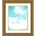 thumbnail image 1 of Poynter, Kelly 15x18 Gold Ornate Wood Framed with Double Matting Museum Art Print Titled - Flying V, 1 of 4