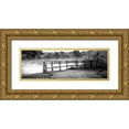 thumbnail image 1 of Poynter, Kelly 24x11 Gold Ornate Wood Framed with Double Matting Museum Art Print Titled - Lake Path, 1 of 4