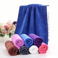 thumbnail image 1 of PoyoKee Bath Towels for Bathroom, Soft Absorbent Quick Dry Decorative Face Towels, 27" x 11" Microfiber Shower Bathroom Decor for Spas Hotels, Blue, 1 of 9