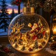 thumbnail image 1 of PoyoKee Christmas Decorations, Clear Acrylic Fillable Tree Balls, Hanging Christmas Ball Ornaments for Xmas Tree Home Holiday Wedding Party Decor, 1 of 8