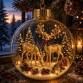 thumbnail image 1 of PoyoKee Christmas Decorations, Clear Acrylic Fillable Tree Balls, Hanging Christmas Ball Ornaments for Xmas Tree Home Holiday Wedding Party Decor, 1 of 8