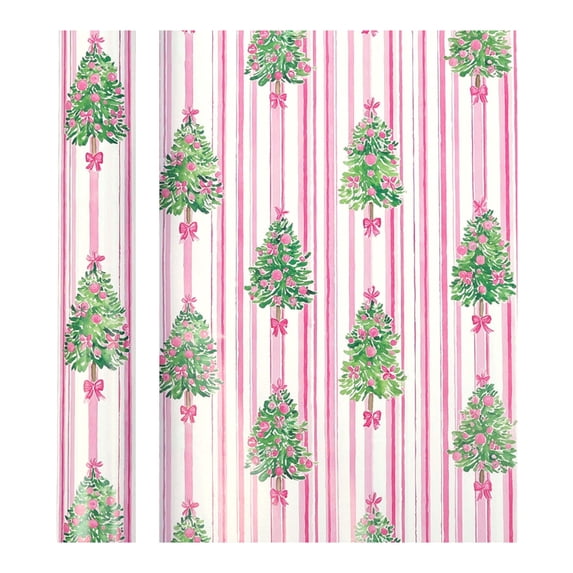 PoyoKee Christmas Wrapping Paper, 118"*17" Roll 80gsm Recyclable Gift Wrapping Paper With Cut Guide Lines, Christmas Decoration for Wedding Xmas Gift Packaging
