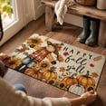 thumbnail image 1 of PoyoKee Halloween Front Door Mat, Ghost Jack O Lantern Welcome Mat, Stainproof Bathroom Rugs Kitchen Rug for Entryway Halloween Decorations, 16" x 24", 1 of 7