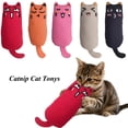 thumbnail image 1 of PoyoKee Interactive Cat Toys for Indoor Cats, 6" x 2.4" Real Catnip Small Soft Catnip Toys, Lightweight Puppy Essentials for Batting Carrying, Orange, 1 of 8
