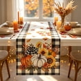 thumbnail image 1 of PoyoKee Thanksgiving Table Runner, Linen Holiday Table Cloth, Fall Decor Tablecloth for Dining Home Mantel Living Room Party Decorations, 72" x 13", 1 of 6