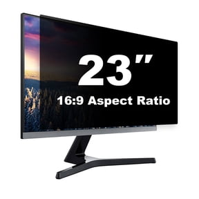 Pozlle 23 Inch Computer Privacy Screen Shield for 16:9 Widescreen Desktop Monitor - Anti-Glare Blue Light Privacy Filters and Anti Spy Privacy Screen Protector Film