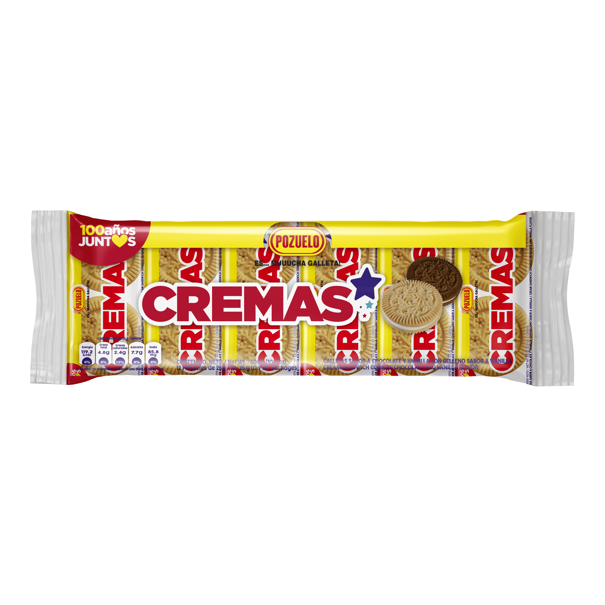 Pozuelo Cremas Star Cookies Bag 12/10.58OZ