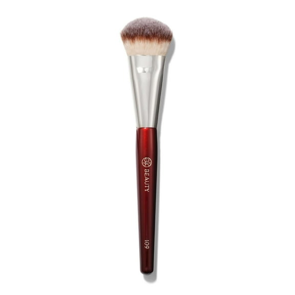 Pozyie BK Beauty Brushes - 109 Mini Contour Foundation Brush - Face Brush for Liquid or Cream Foundation - Bronzer, Blush and Highlighter Brush