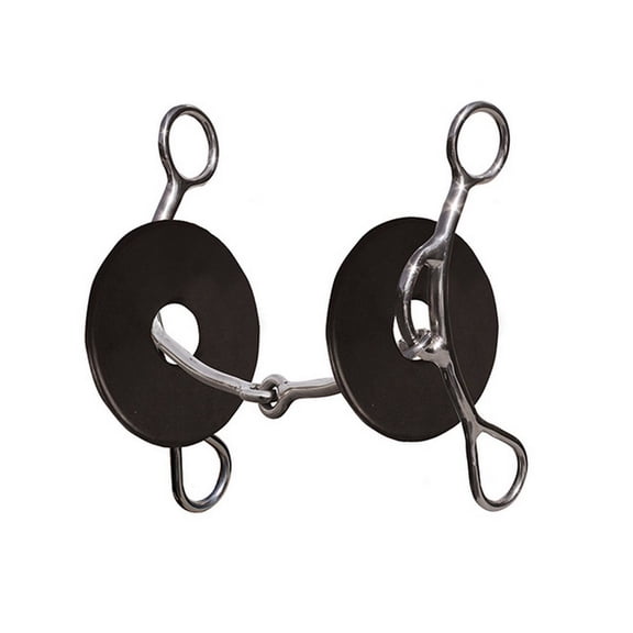 Pozzi 5in Shank Smooth Snaffle Gag Bit