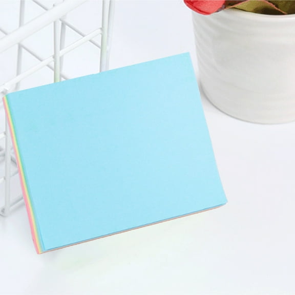 PpgejGEK 10x 7.6 cm Office Stationery Sticky Notes Student Notepad Can Be Torn Creative Cute Memo Pad 100 Sheets per Pad Assorted Colors Pink Green Blue Yellow 3.93 x 3 x 1.96 in