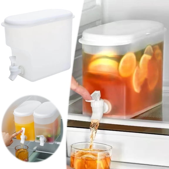 WWG 3.5 Liter Home Use Water Dispenser with Faucet, Large Capacity Beverage Dispenser for Juices and Cold Drinks, Plastic Pitcher with Tap for Kitchen, Parties, and Gatherings
