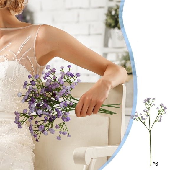 WWG Artificial Flower Baby's Breath Artificial Silk Flower Flower Arrangement for Home Wedding Wedding Decoration Bouquet Centerpiece 11.02in Height