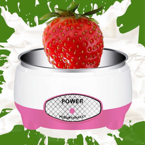 WWG Automatic Yogurt Maker 1L Capacity Stainless Steel Inner Pot 15W DIY Fermenter for Yogurt Natto Rice Wine Healthy Breakfast for Home Kitchen