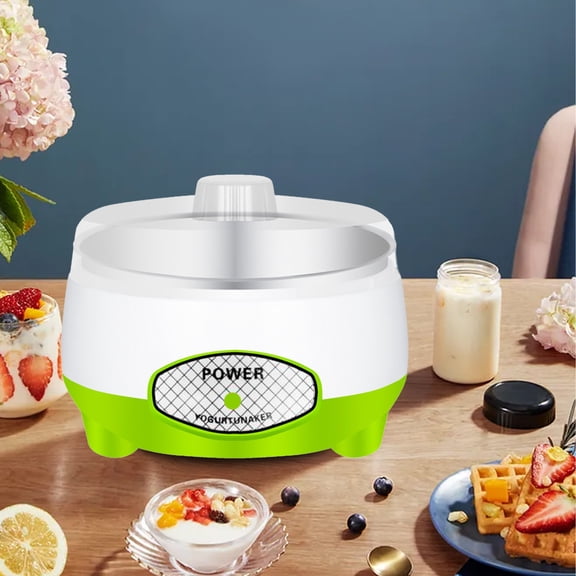 WWG Automatic Yogurt Maker 1L Capacity Stainless Steel Inner Pot 15W DIY Fermenter for Yogurt Natto Rice Wine Healthy Breakfast for Home Kitchen