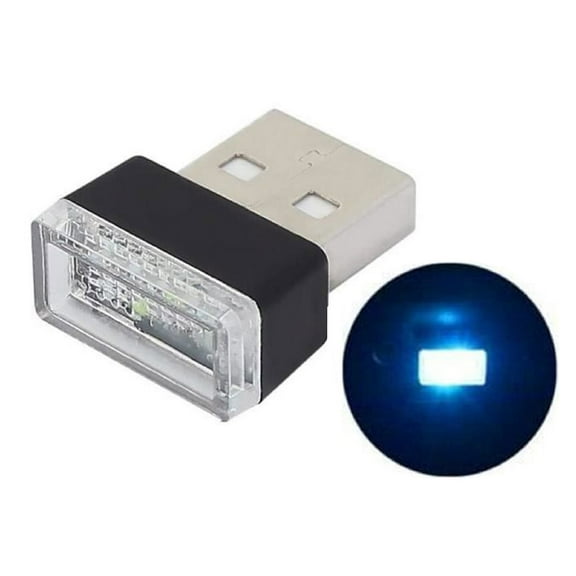 PpgejGEK Automobile USB Atmosphere Lamp LED Decoration Interior Sole Lighting 7 Colors Blue Green Red White PC Material Night Driving Accessory Phone Charger Car Accessories