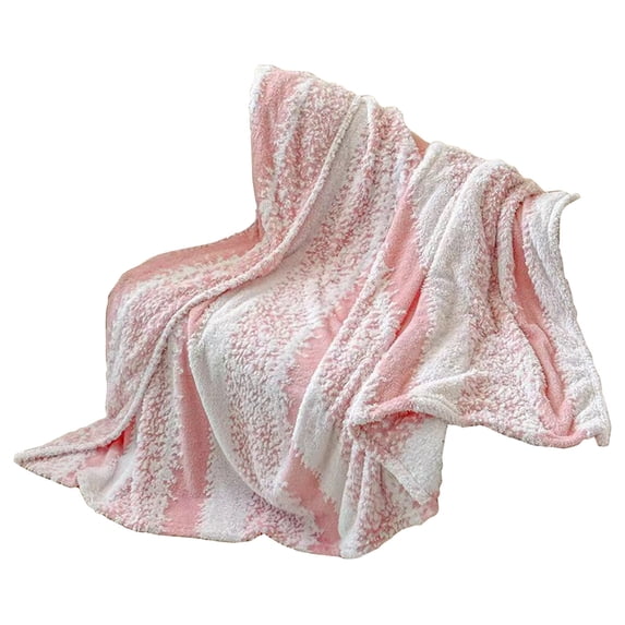 PpgejGEK Cationic Soft Cloud Blanket, Lightweight Two-Tone Throw Blanket for Home Sofa Bed and Travel, Warm and Cozy Decorative Afghan